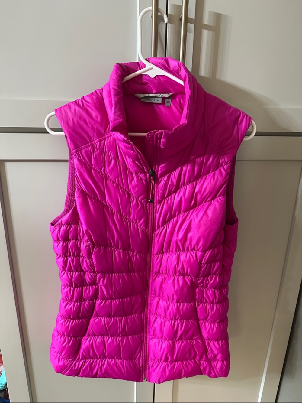 Athleta Pink Quilted Puffer Vest - Women's